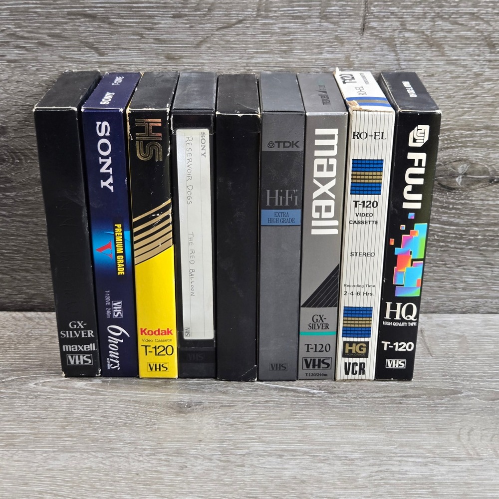 Found Footage 9 Random Home Recordings VHS Tapes 90s Sony Kodak Maxell